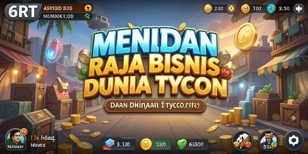 Tampilan gameplay menarik dan pengelolaan bisnis yang seru di 6RT.