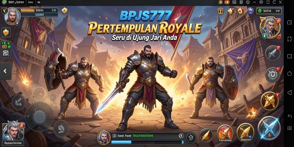 Tampilkan gameplay seru dari BPJS777 dalam pertempuran Battle Royale.