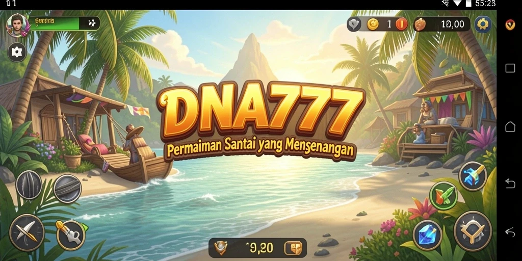 Tampilan gameplay <strong>DNA777</strong> yang penuh warna dan menarik.