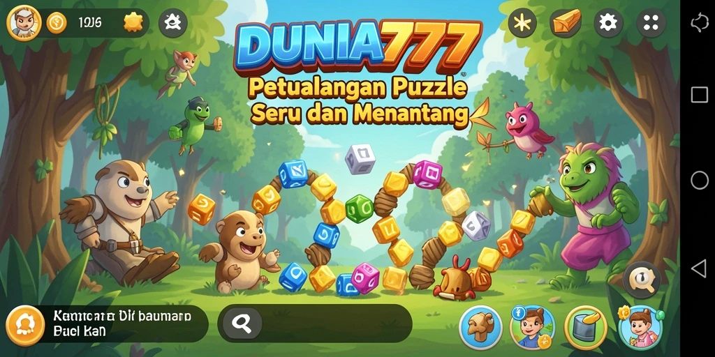 Screenshot gameplay DUNIA777 dengan tantangan Puzzle menarik.