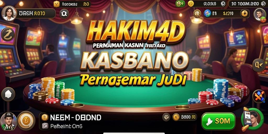 Tampilan gameplay HAKIM4D yang menarik dengan beragam permainan kasino.