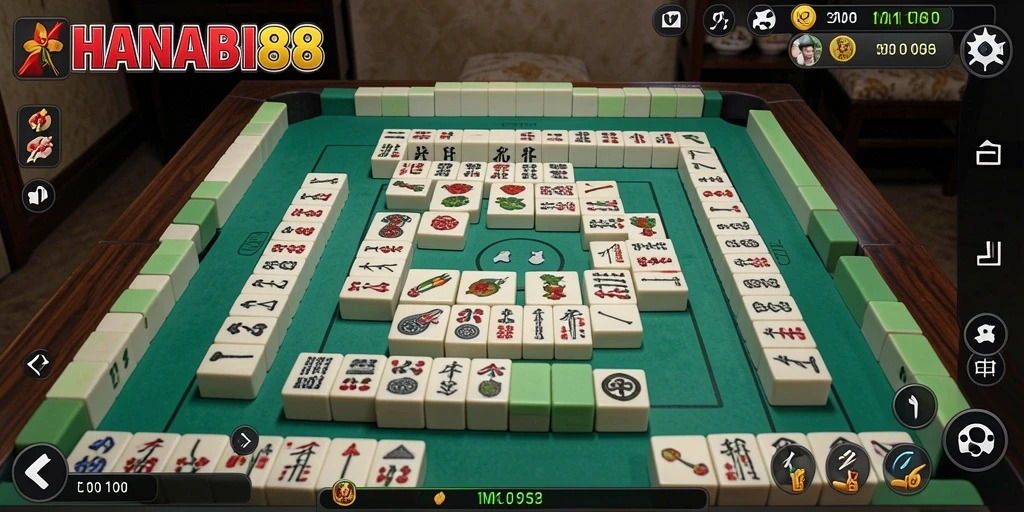 Screenshot gameplay HANABI88 menunjukkan suasana permainan yang seru dan penuh warna.
