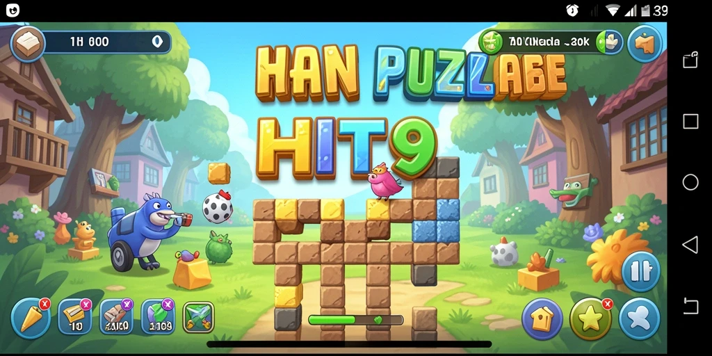 Tampilan gameplay HIT9 dengan berbagai tantangan Puzzle yang menarik.