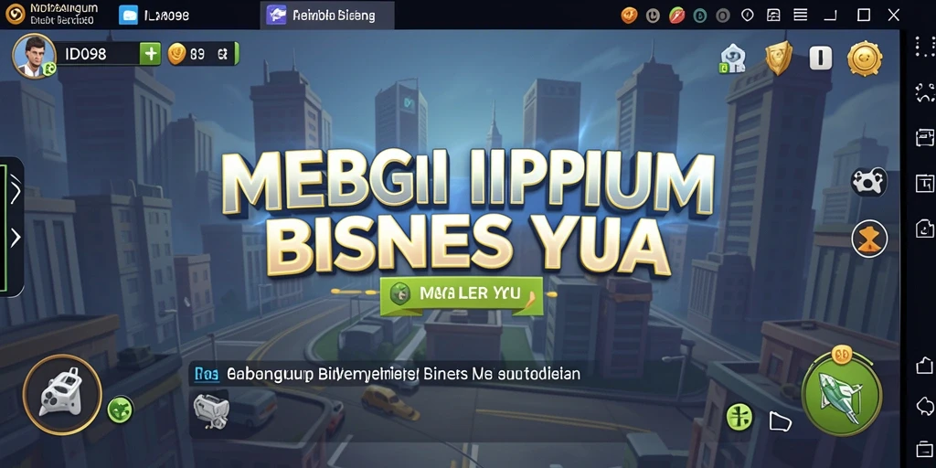 Screenshot ID098 menampilkan pemain sedang mengelola bisnis dengan cermat.