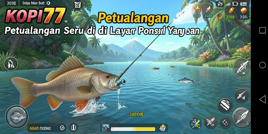 Gameplay KOPI77 yang seru dengan suasana memancing yang realistis.