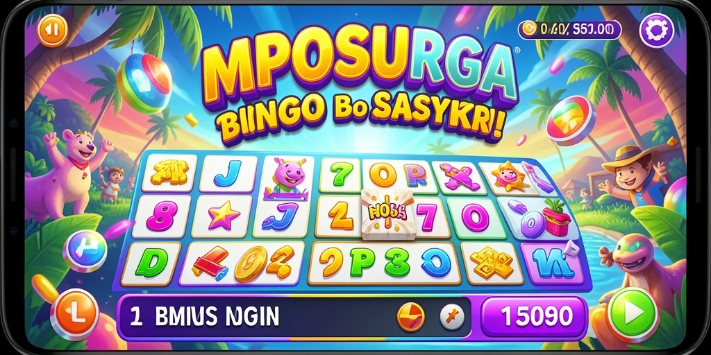 Tampilan menarik dari gameplay Bingo MPOSURGA yang seru.