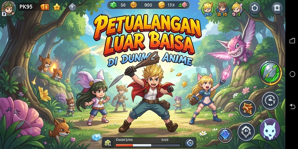 Tampilan menarik dari gameplay PK95 yang penuh aksi.