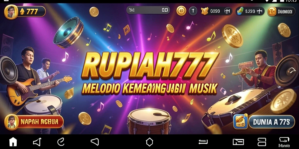 Screenshot RUPIAH777 memperlihatkan gameplay musik yang menarik.